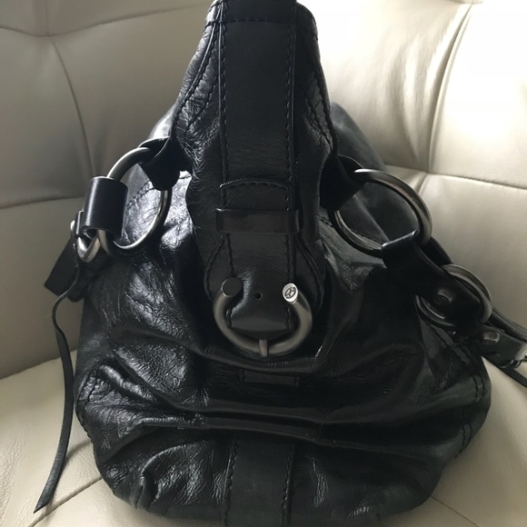 Francesco Biasia Black Leather Purse - Picture 4 of 8